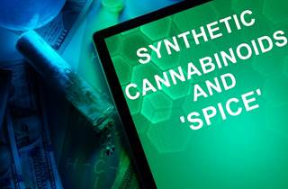Synthetic cannabinoids have a potency ranging from 2- to 100-fold that of Δ-9 tetrahydrocannabinol. Synthetic cannabinoids have a potency ranging from 2- to 100-fold that of Δ-9 tetrahydrocannabinol.