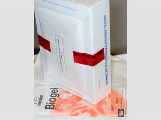 Even with access to specialized forensic evidence collection, many sexual assault survivors do not complete a Sexual Assault Evidence Kit. <i>Credit: Scott Camazine</i> Even with access to specialized forensic evidence collection, many sexual assault survivors do not complete a Sexual Assault Evidence Kit. <i>Credit: Scott Camazine</i>