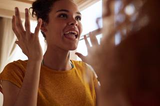 Patients with schizophrenia demonstrated an impaired ability to recognize emotion in a voice with a medium effect size. Patients with schizophrenia demonstrated an impaired ability to recognize emotion in a voice with a medium effect size.